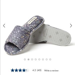 Dearfoam Microfiber Velour Slide Slipper